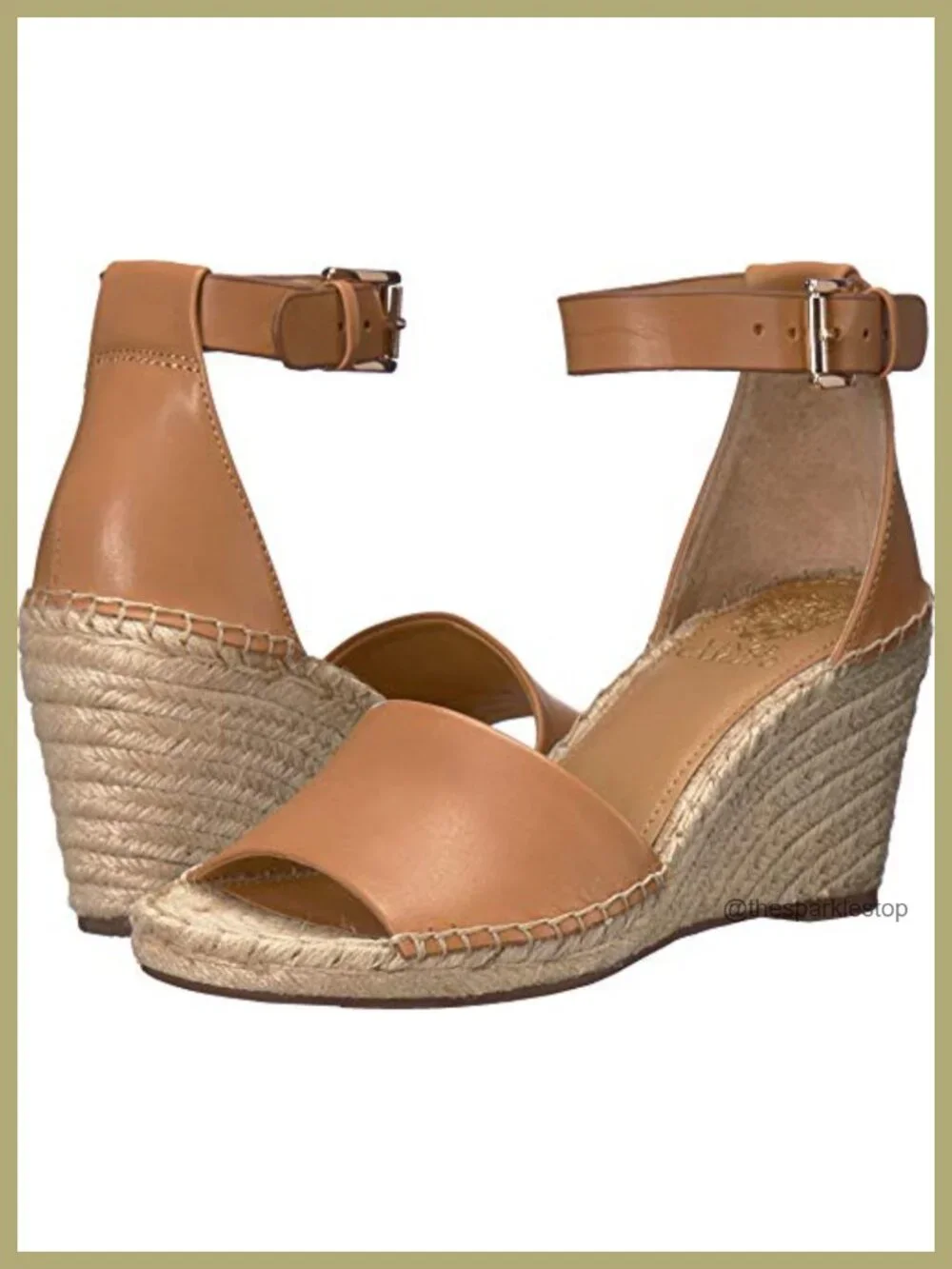 Espadrille Wedge Sandals Size 8.5 Open Toe Ankle Strap